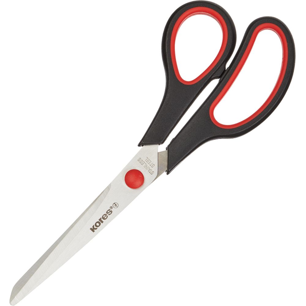 Ножницы 21 см KORES Softg, асимметрия, блистер