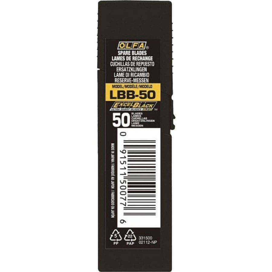 Лезвия сменные Olfa OL-LBB-50 18 мм сегментированные (50 штук в упаковке)