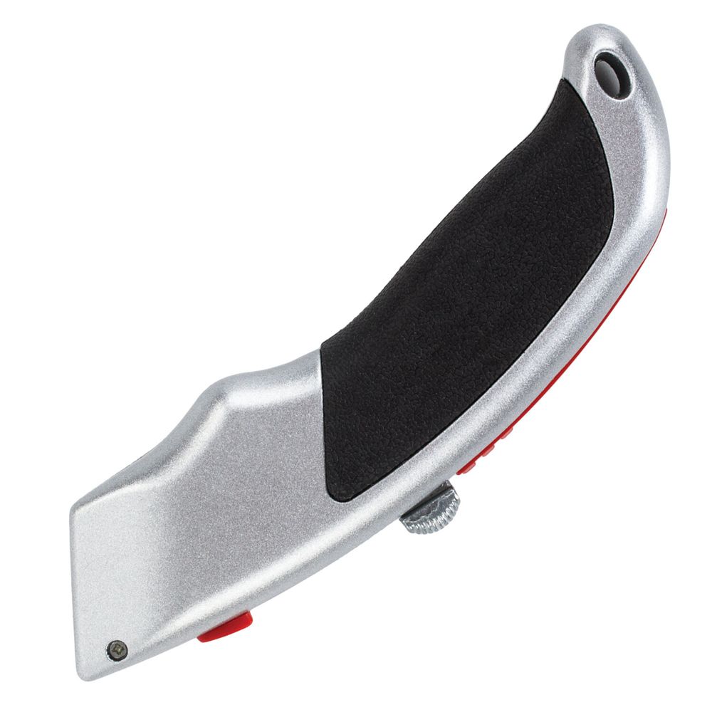 Нож универсальный мощный BRAUBERG "Professional", 6 лезвий в комплекте, фиксатор, металл