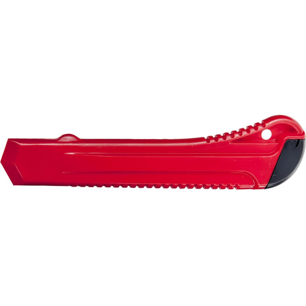 Канцелярский нож 18мм с фиксатором, красный