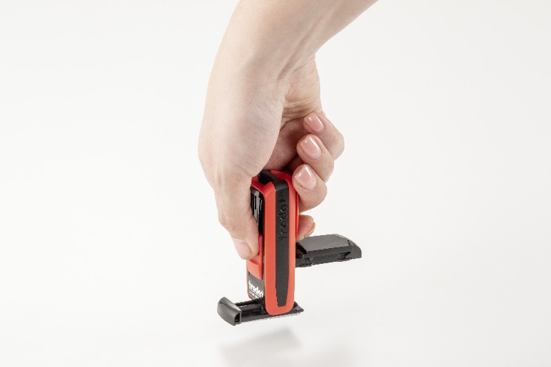 Оснастка карманная TRODAT 38х14мм синяя+зеленое Яблоко 9511