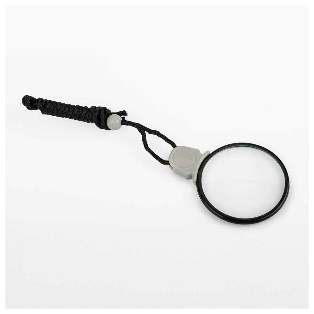 Лупа просмотровая нашейная STAFF, 4-х кратное увеличение, на шнурке, диаметр 50 мм