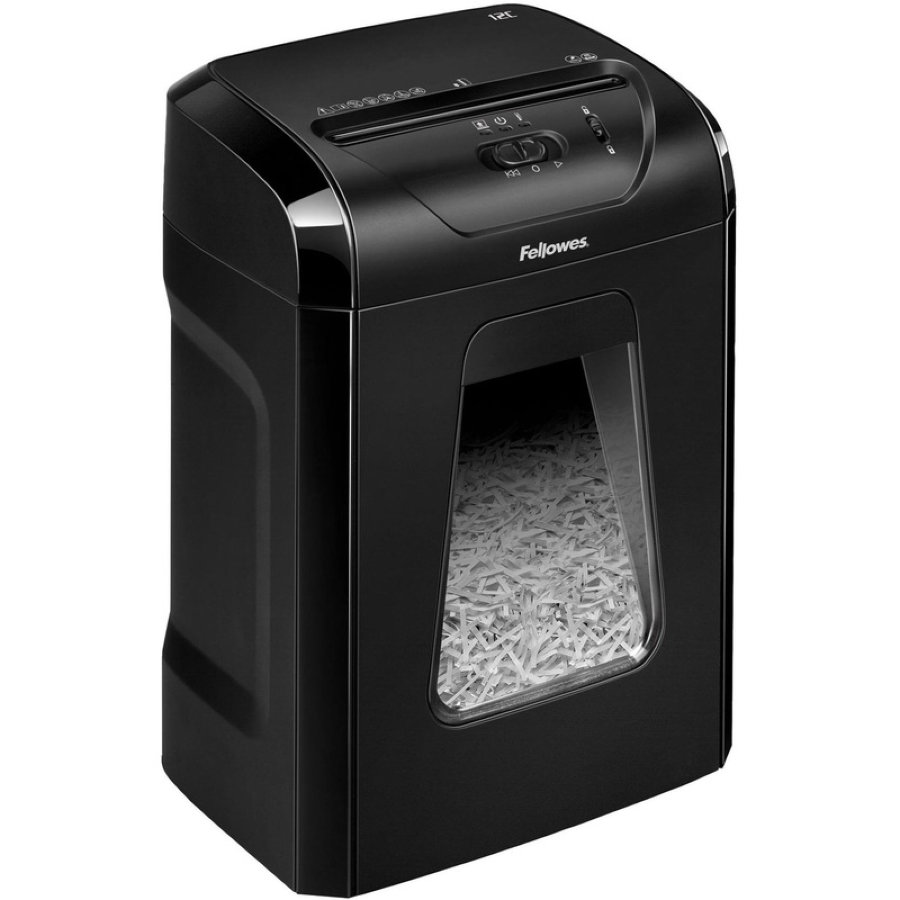 Шредер (уничтожитель) Fellowes Powershred 12C, 4ур.секр, 12лист, 18л