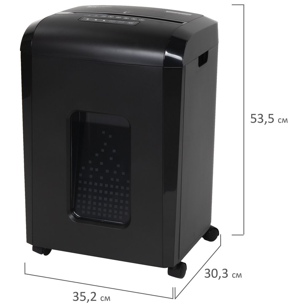 Уничтожитель (шредер) BRAUBERG 1525X, 4 уровень секретности, фрагменты 4х40 мм, 15 листов, 25 л