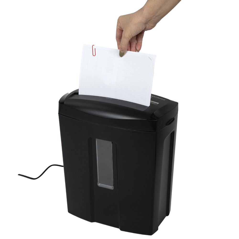 Уничтожитель (шредер) BRAUBERG 615M, 5 уровень секретности, фрагменты 3х12 мм, 6 листов, 15 л