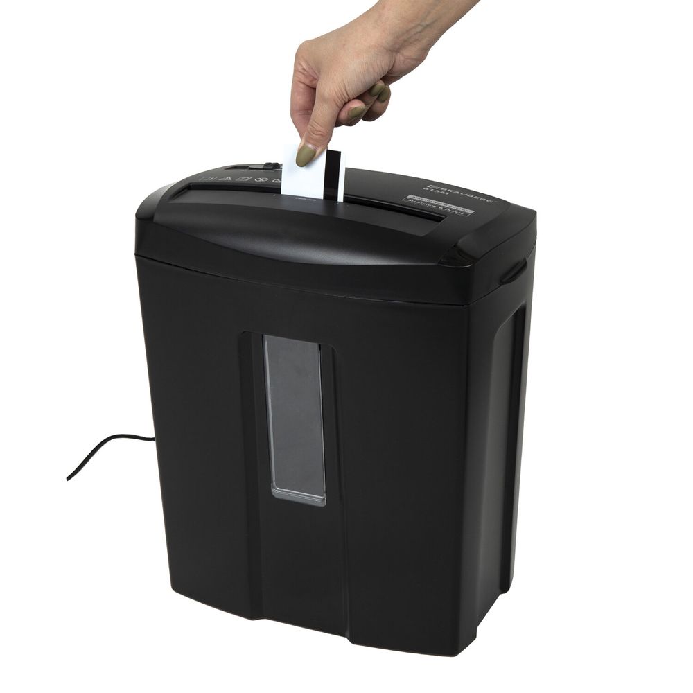 Уничтожитель (шредер) BRAUBERG 615M, 5 уровень секретности, фрагменты 3х12 мм, 6 листов, 15 л