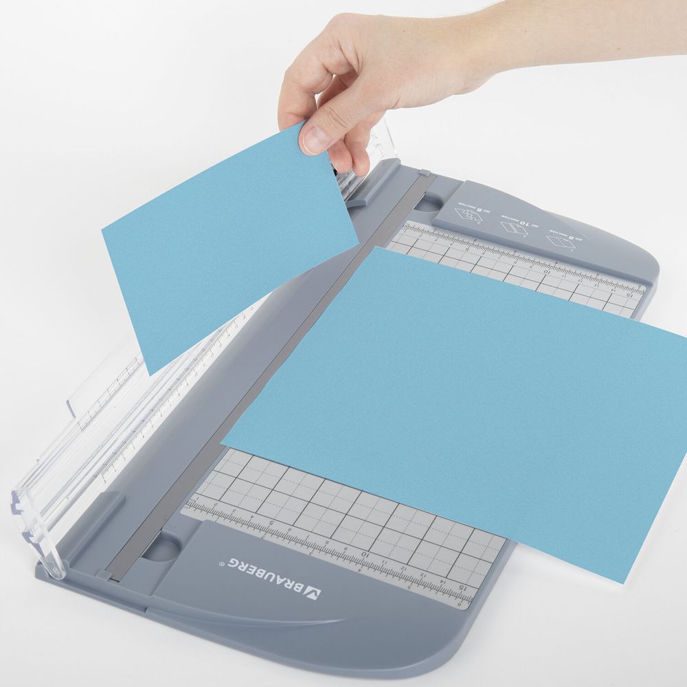 Резак роликовый с тремя типами резки BRAUBERG TRIPLE CUT, до 10 л., длина реза 310 мм