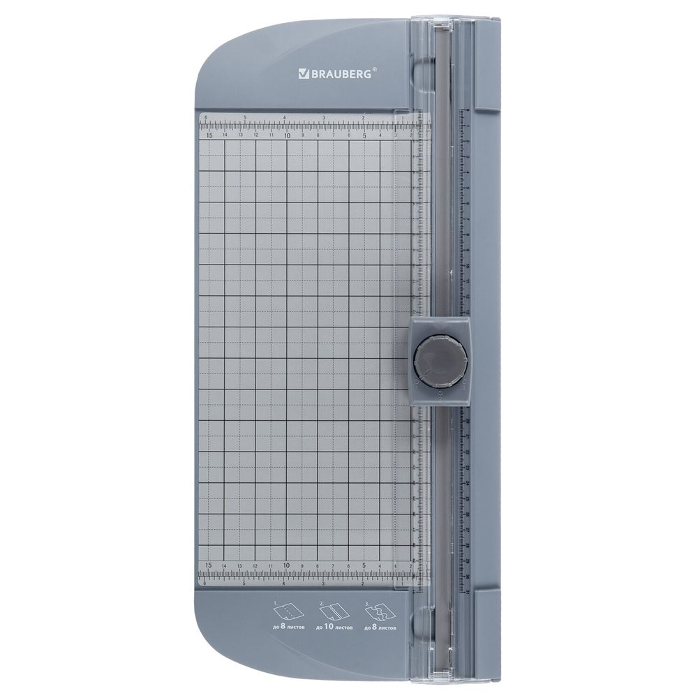 Резак роликовый с тремя типами резки BRAUBERG TRIPLE CUT, до 10 л., длина реза 310 мм