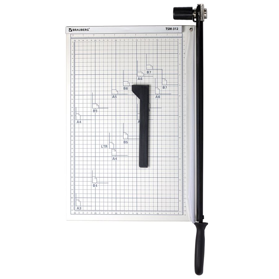 Резак сабельный BRAUBERG KATANA TSM-312, А3, на 12 л., длина реза 440 мм, металлическое основание, защитный экран