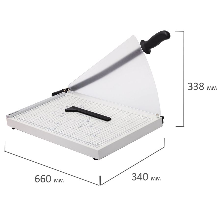 Резак сабельный BRAUBERG KATANA TSM-312, А3, на 12 л., длина реза 440 мм, металлическое основание, защитный экран