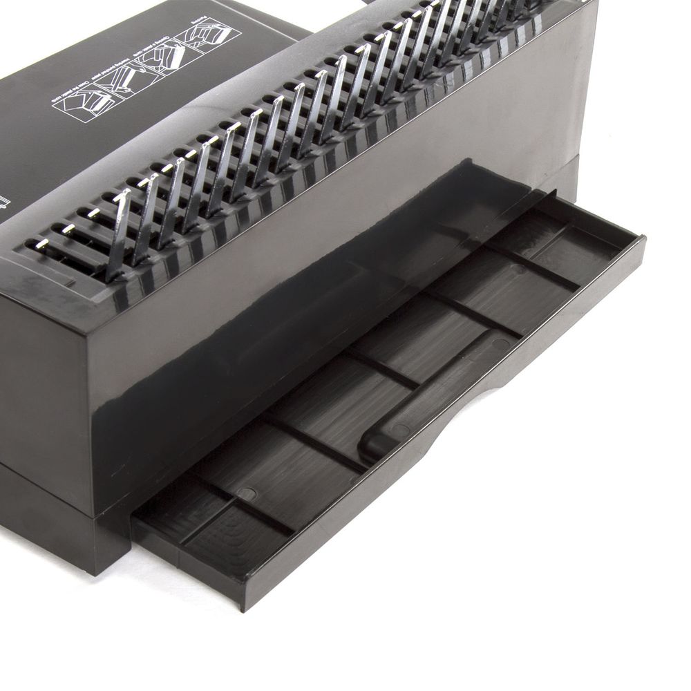 Переплетная машина для пластиковой пружины BRAUBERG B12, пробивает до 12 листов, сшивает до 450 листов