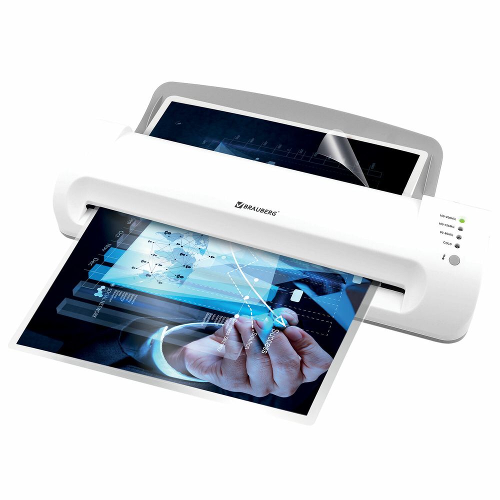 Ламинатор BRAUBERG SILVER MAX A3, толщина пленки 60-200 мкм, скорость 32 см/мин