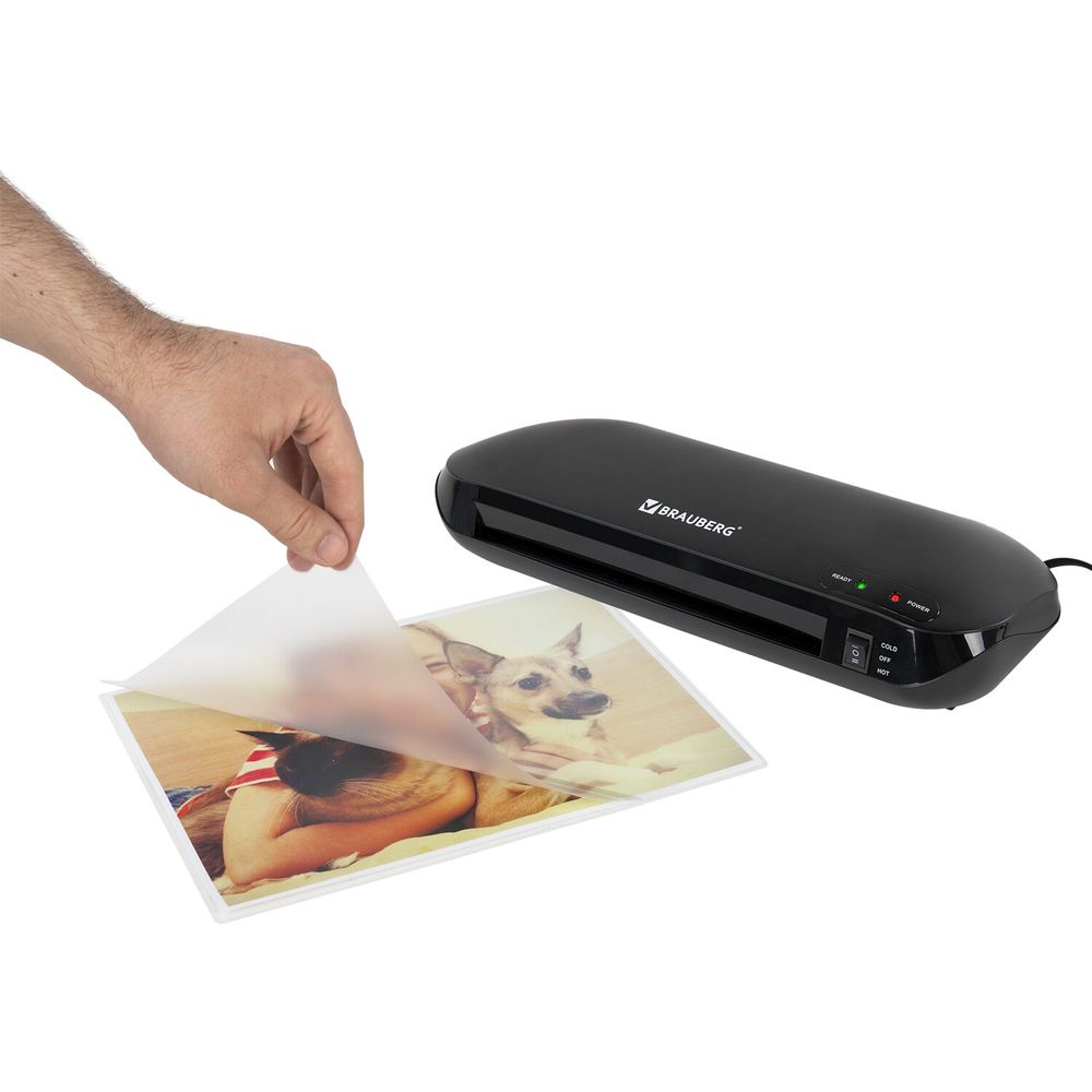 Ламинатор с резаком роликовым А4 BRAUBERG WORKSTATION, толщина пленки 75-150 мкм