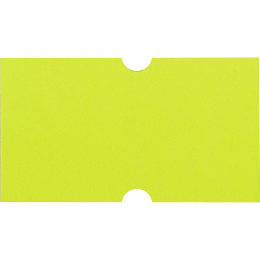 Этикет-лента 21,5х12, желтая прямоугольная, 1000шт/рул, 10рул/уп