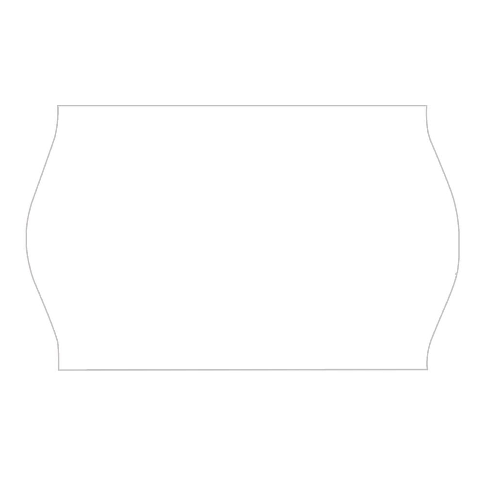 Этикет-лента 26х16 мм, волна, белая, комплект 5 рулонов по 800 шт., BRAUBERG