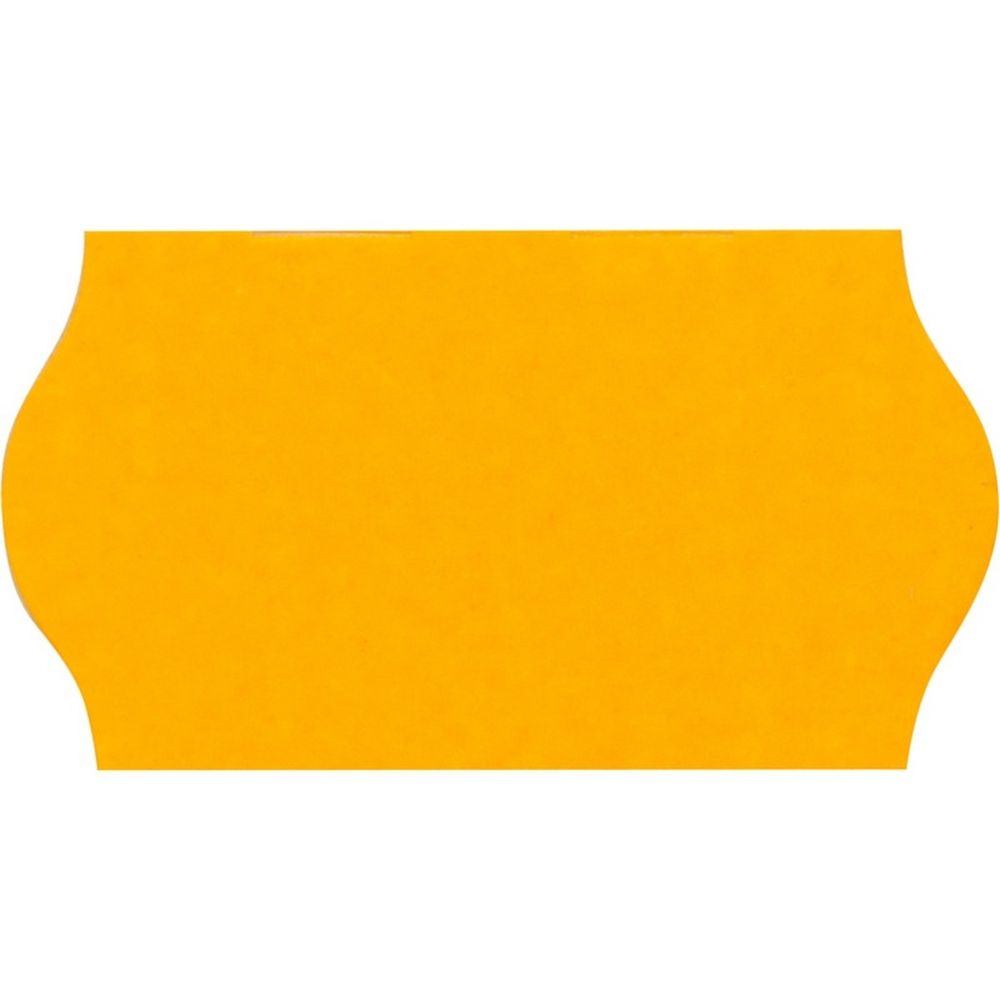 Этикет-лента 22х12, оранжевая волна, 1000шт/рул, 10рул/уп