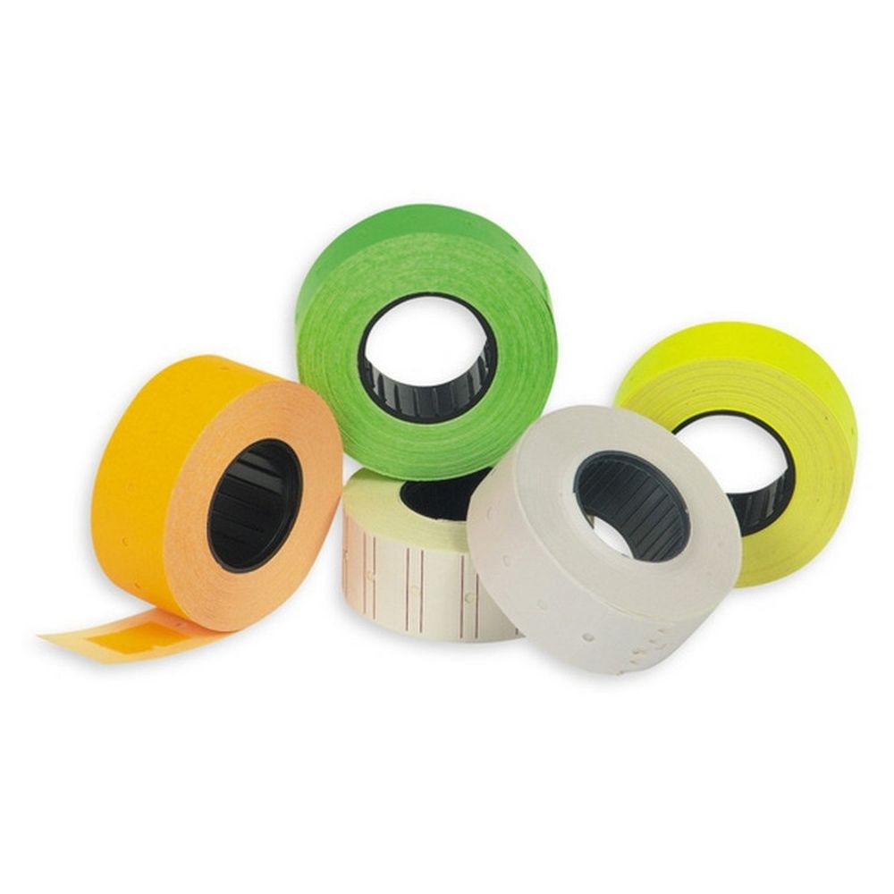 Этикет-лента 26х16, зеленая прямоугольная, 1000шт/рул, 10рул/уп