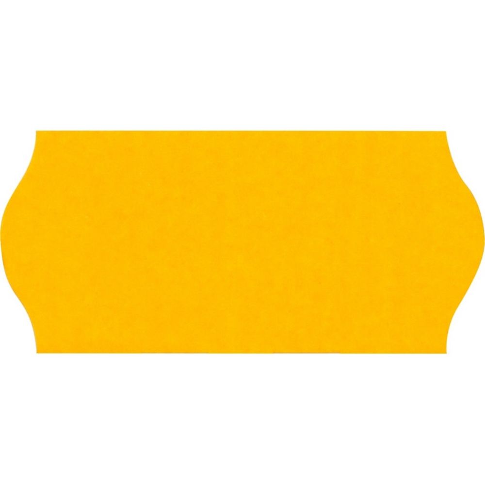 Этикет-лента 26*12 мм, волна, 1000 этикет/рул, оранжевый