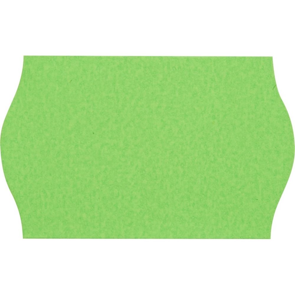 Этикет-лента 26*16 мм, волна, 1000 этикет/рул, зеленый