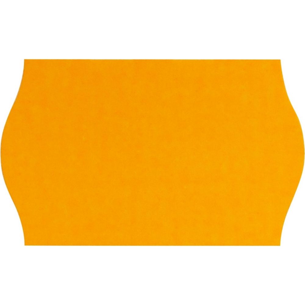 Этикет-лента 26*16 мм, волна, 1000 этикет/рул, оранжевый