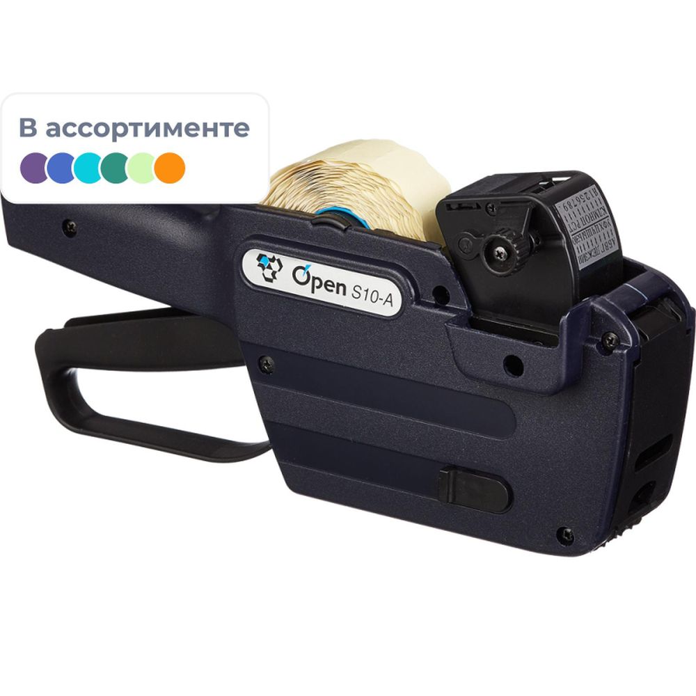 Этикет-пистолет OPEN S10/A, 1-строчный, 10 знаков, 26*12