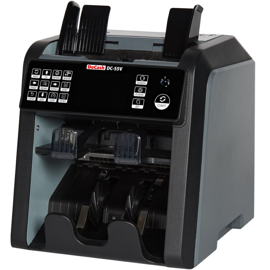 Счетчик банкнот двухкарманный DoCash DC-55V