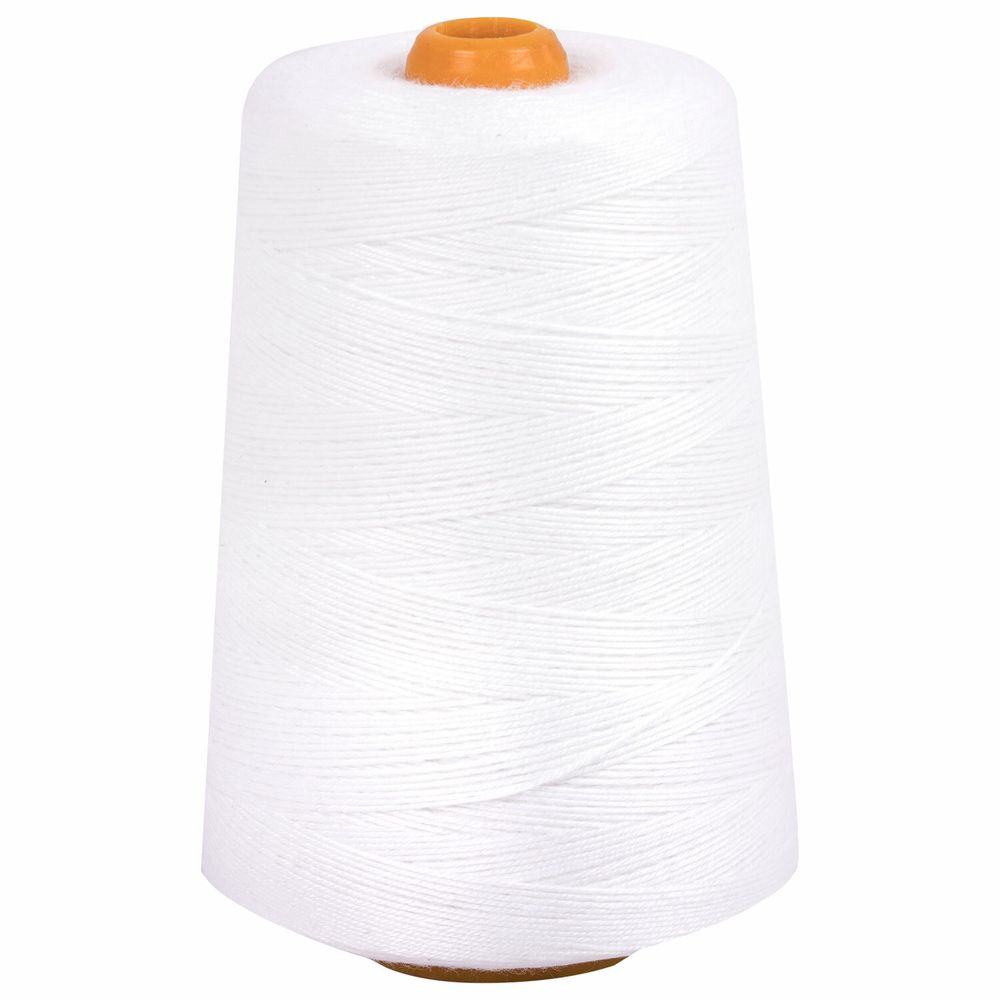 Нить лавсановая для прошивки, БЕЛАЯ диаметр 1 мм, 1000 м, ЛШ 210, BRAUBERG ORIGINAL