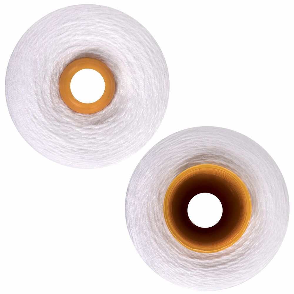 Нить лавсановая для прошивки, БЕЛАЯ диаметр 1 мм, 1000 м, ЛШ 210, BRAUBERG ORIGINAL