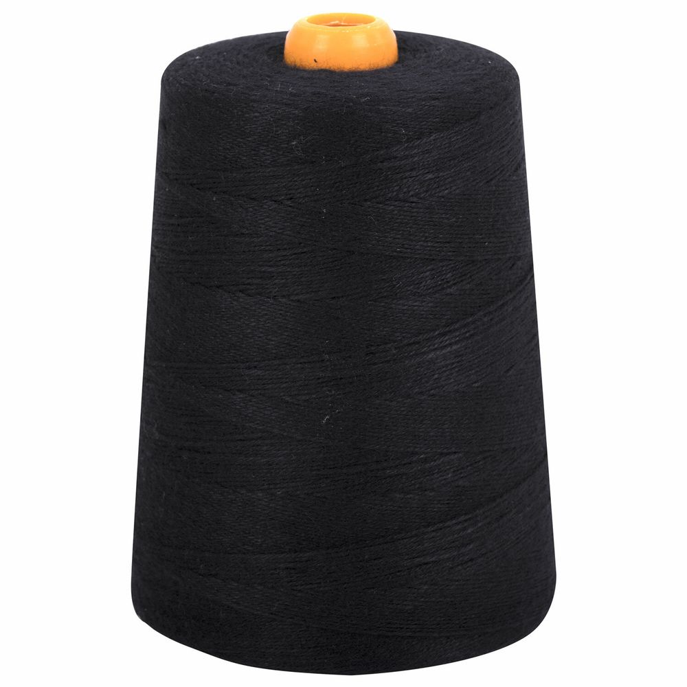 Нить лавсановая для прошивки, ЧЕРНАЯ, диаметр 1 мм, 1000 м, ЛШ 210, BRAUBERG ORIGINAL