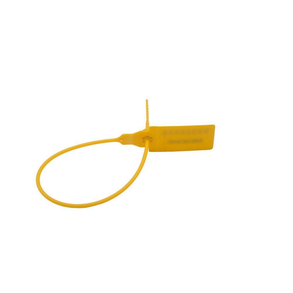 Пломба номерная пластиковая, 235 мм, желтый, 50 шт/уп