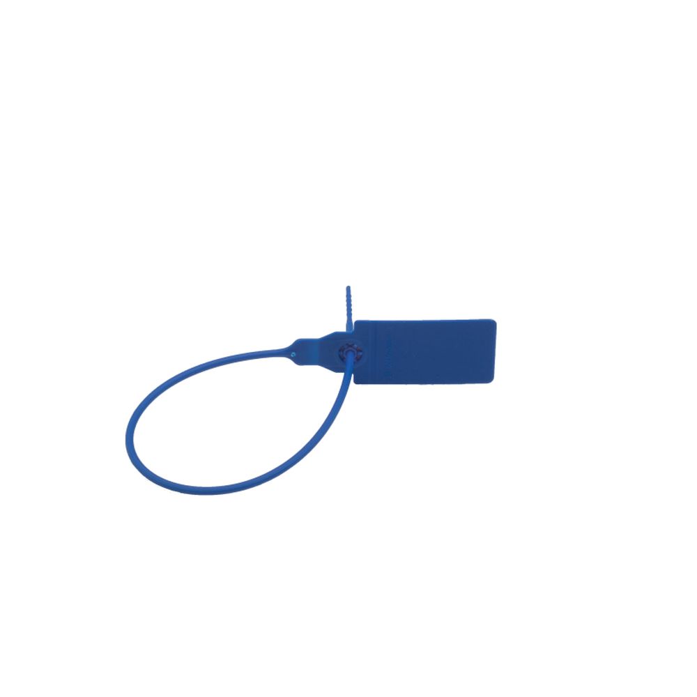 Пломба номерная пластиковая, 330 мм, синий, 50 шт/уп