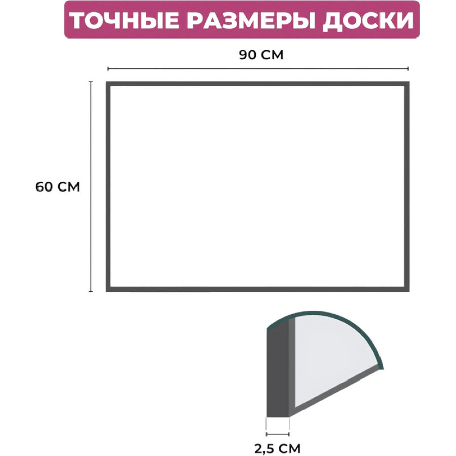 Доска Softboard Attache Economy 60x90 см деревянная рама