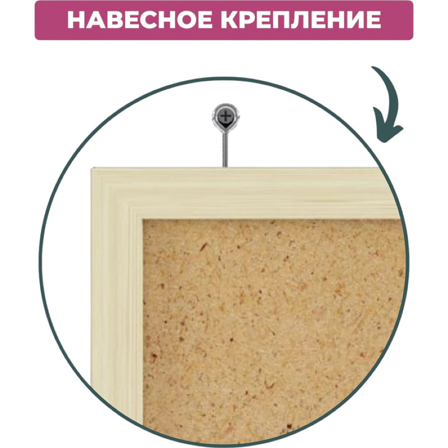 Доска Softboard Attache Economy 60x90 см деревянная рама