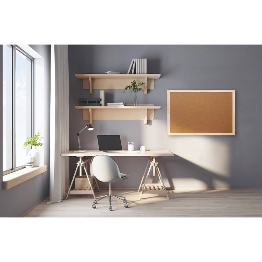 Доска Softboard Attache Economy 60x90 см деревянная рама