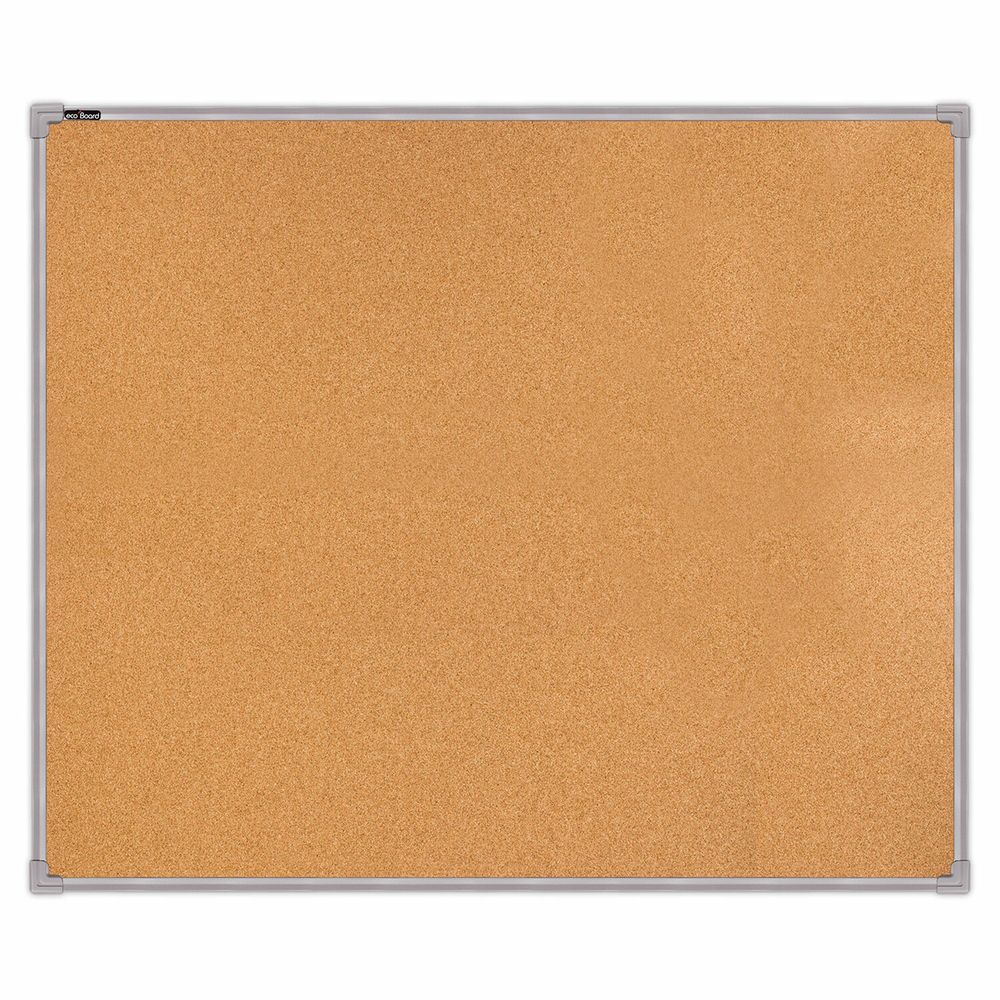 Доска пробковая для объявлений 100х120 см, металлическая рамка, BS, П-120, П*120