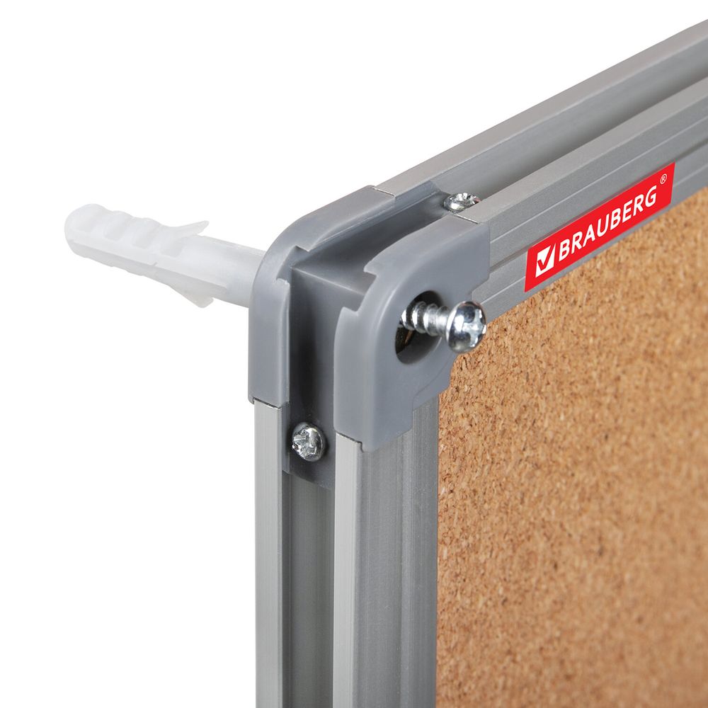 Доска комбинированная: магнитно-маркерная, пробковая для объявлений 60х90 см, BRAUBERG Extra