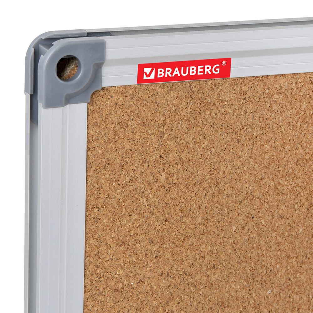 Доска комбинированная: магнитно-маркерная, пробковая для объявлений 90х120 см, BRAUBERG Extra