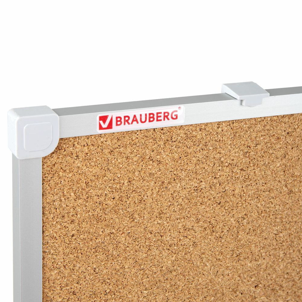 Доска комбинированная: магнитно-маркерная, пробковая для объявлений, 60х90 см, РОССИЯ, BRAUBERG