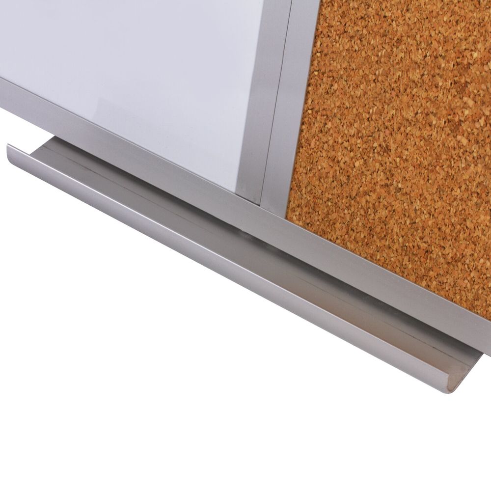 Доска комбинированная: магнитно-маркерная, пробковая для объявлений, 60х90 см, РОССИЯ, BRAUBERG