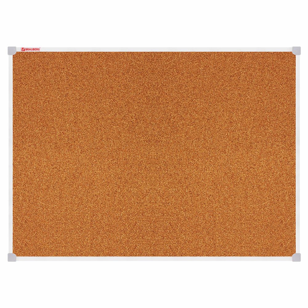 Доска пробковая 70х50 см, ПВХ-рамка, ГАРАНТИЯ 10 ЛЕТ, РОССИЯ, BRAUBERG