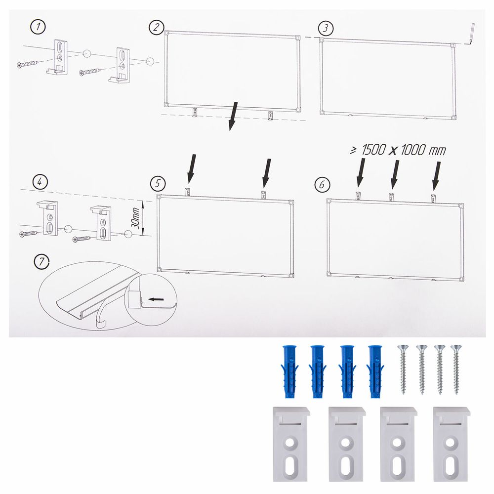Доска пробковая 70х50 см, ПВХ-рамка, ГАРАНТИЯ 10 ЛЕТ, РОССИЯ, BRAUBERG