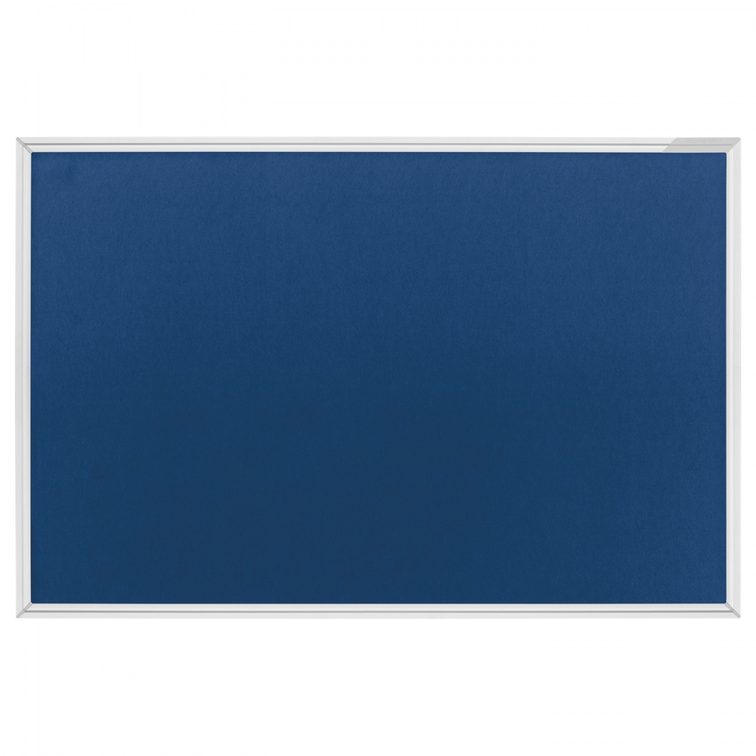 Доска текстильная Magnetoplan, 90*120 см, синий, алюминиевая рамка