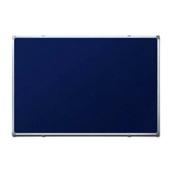 Доска фетровая 150х100 см TTA1510BL 2x3, синяя, алюминиевая рамка