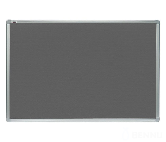 Доска фетровая 180х120 см TTA1218GREY 2x3, серая, алюминиевая рамка