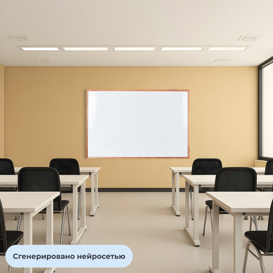 Доска магнитно-маркерная 100х150 см Attache Wood лак 