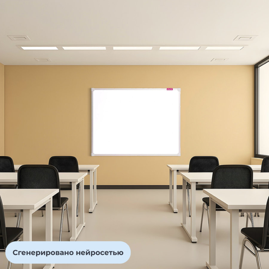 Доска магнитно-маркерная 120x180 см, лаковое покрытие, Attache Economy 