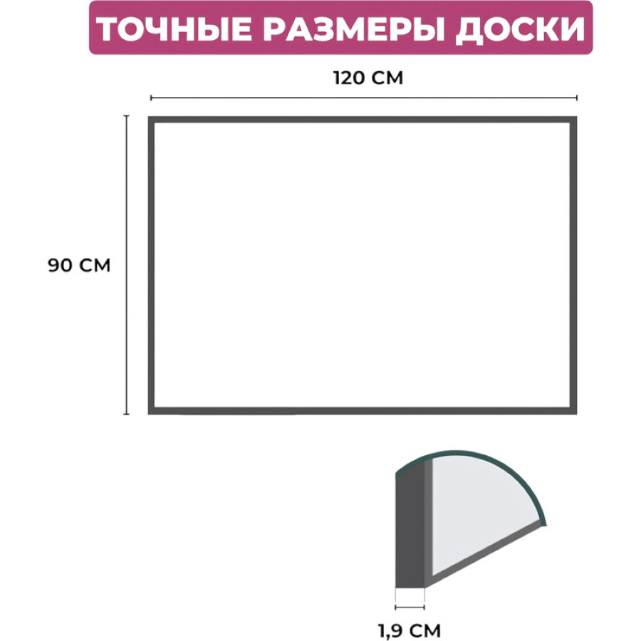 Доска магнитно-маркерная 120х90 Attache Economy , лак 