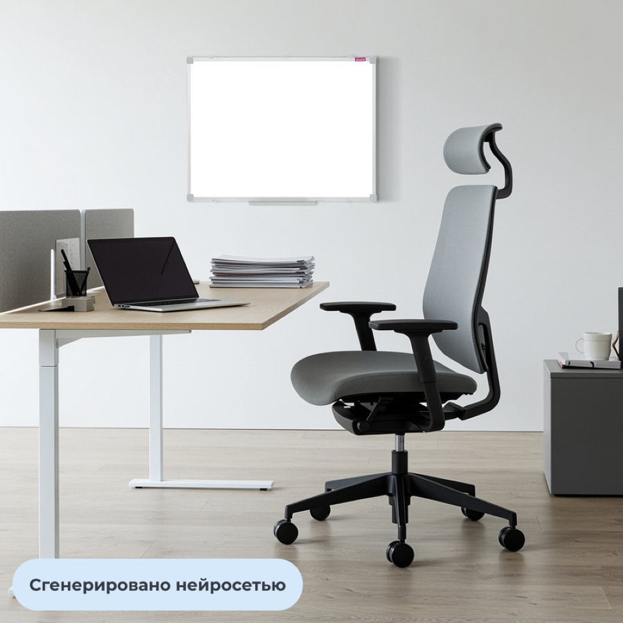 Доска магнитно-маркерная 45x60 см односекционная лаковое покрытие аллюминиевая рама Attache Classic 