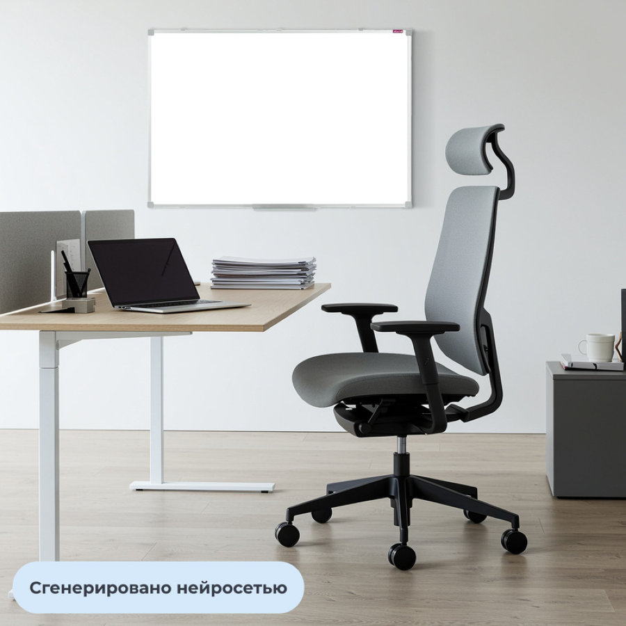 Доска магнитно-маркерная 60x90 см односекционная, лаковое покрытие, аллюминиевая рама, Attache Classic 