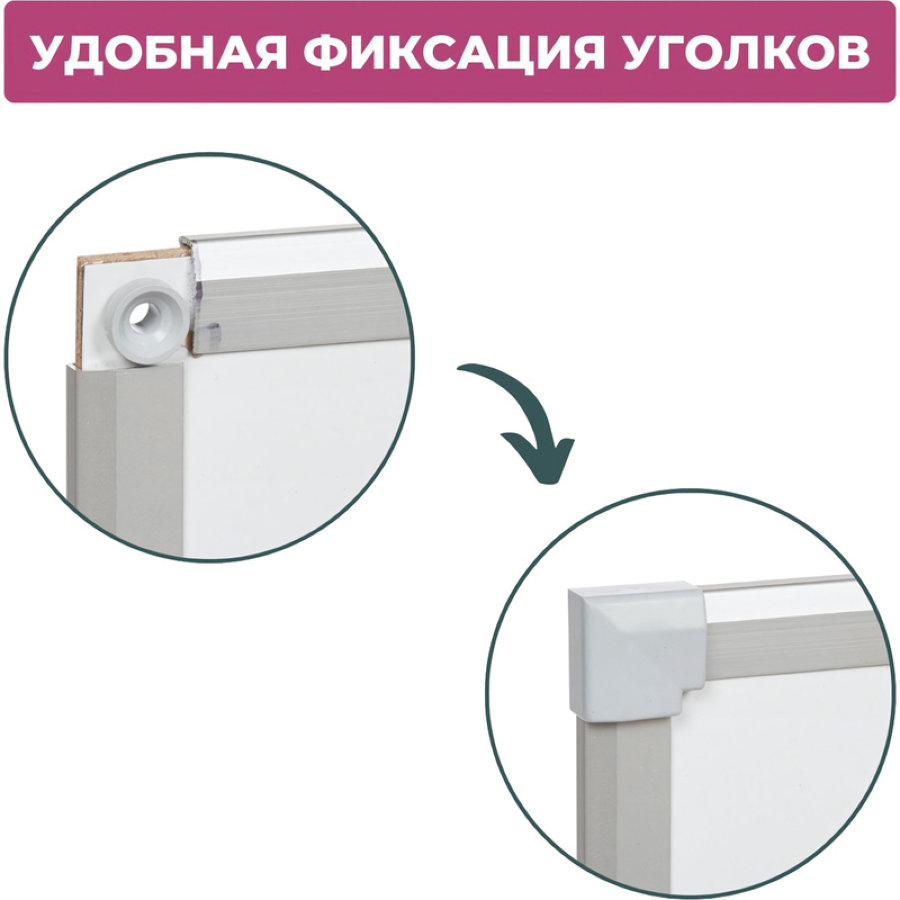 Доска магнитно-маркерная 60х90 Attache Economy Ultra Waterproof, лаковое покрытие 